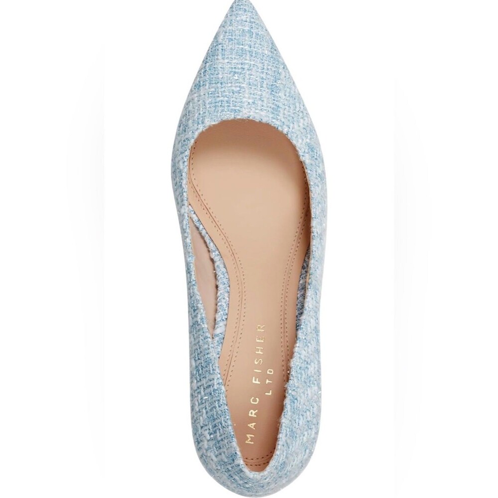 Marc Fisher LTD Womens Zala light blue pump LIKE NEW - Picture 6 of 10